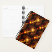 Gold Modern Boho Elegantes abstraktes Kunstmuster Planer (Anzeige)