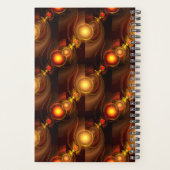 Gold Modern Boho Elegantes abstraktes Kunstmuster Planer (Rückseite)