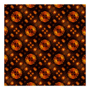 Gold Modern Boho Elegantes abstraktes Kunstmuster Poster