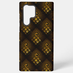 Gold Modern Boho Elegantes abstraktes Kunstmuster Samsung Galaxy Hülle