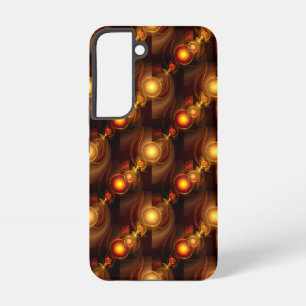 Gold Modern Boho Elegantes abstraktes Kunstmuster Samsung Galaxy Hülle