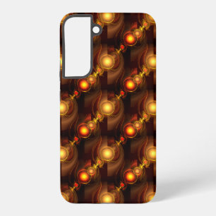 Gold Modern Boho Elegantes abstraktes Kunstmuster Samsung Galaxy Hülle