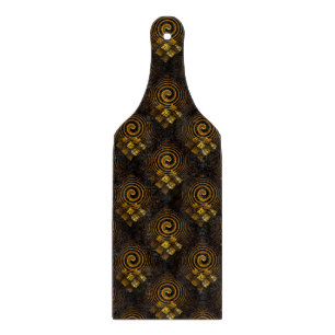 Gold Modern Boho Elegantes abstraktes Kunstmuster  Schneidebrett