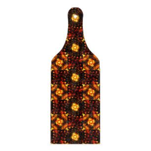 Gold Modern Boho Elegantes abstraktes Kunstmuster  Schneidebrett