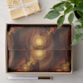 Gold Modern Boho Elegantes abstraktes Kunstmuster Seidenpapier (Geschenk)