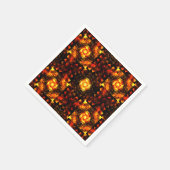 Gold Modern Boho Elegantes abstraktes Kunstmuster Serviette (Ecke)