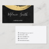 Gold Modern Brushed Visitenkarte (Vorne/Hinten)