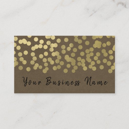 Gold Modern Chic Rustic Kraft Kundenbindung Treuekarte (Vorderseite)