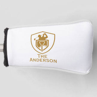 Gold Modern Golf Headcover
