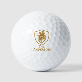 Gold Modern Golfball