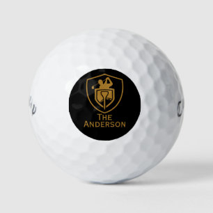 Gold Modern Golfball