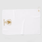 Gold Modern Golfhandtuch (Horizontal)