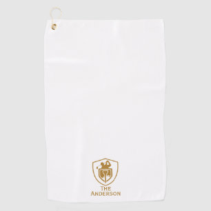 Gold Modern Golfhandtuch