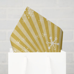 Gold Modern Schneeflocken Seidenpapier