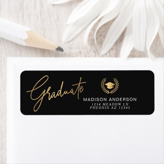 Gold Modern Script Simple Graduation (Insitu)