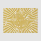 Gold Modern Snowflakes Tissue Paper Seidenpapier (Vorderseite)