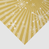 Gold Modern Snowflakes Tissue Paper Seidenpapier (Ausschnitt)