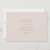 Gold Modern Typografy Foto Collage Abschluss Einladung (Rückseite)