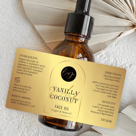 Gold Moderne 60 ml Kosmetische Flasche Umrandung E