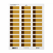 Gold Moderne Boho Elegante Abstrakte Kunst Muster (Vorne)