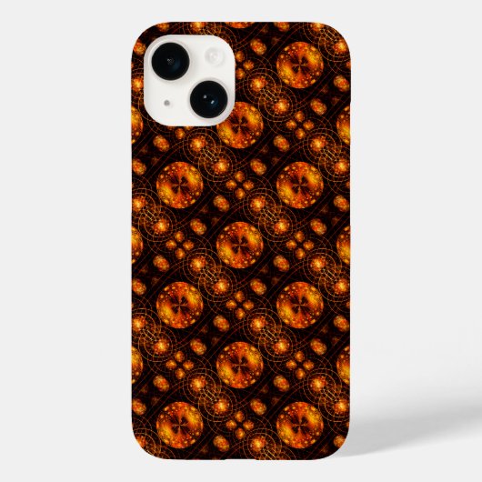 Gold Moderne Boho Elegante Abstrakte Kunst Muster Case-Mate iPhone Hülle (Rückseite)