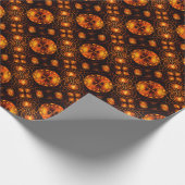 Gold Moderne Boho Elegante Abstrakte Kunst Muster Geschenkpapier (Ecke)
