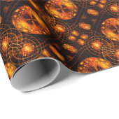 Gold Moderne Boho Elegante Abstrakte Kunst Muster Geschenkpapier (Rolleneckpunkt)