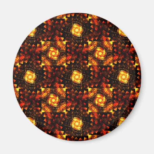Gold Moderne Boho Elegante Abstrakte Kunst Muster  Magnet (Vorne)