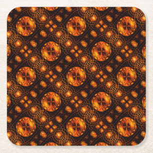 Gold Moderne Boho Elegante Abstrakte Kunst Muster Rechteckiger Pappuntersetzer