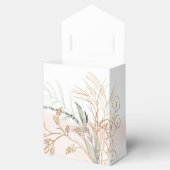 Gold Moderne Eukalyptus Abstrakte Grünpflanzen Fun Geschenkschachtel (Geöffnet)