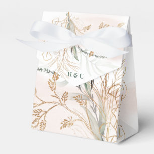 Gold Moderne Eukalyptus Abstrakte Grünpflanzen Fun Geschenkschachtel