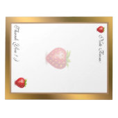 Gold Moderne Früchte Ihren Text hinzufügen Notizblock (Vorderseite)