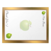 Gold Moderne Früchte Ihren Text hinzufügen Notizblock (Vorderseite)