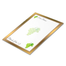 Gold Moderne Früchte Ihren Text hinzufügen Notizblock