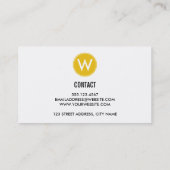 Gold moderne Halftone-Visitenkarten Visitenkarte (Rückseite)