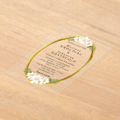 gold Moderne Hochzeitsakryllische Einladungen (Ablage )