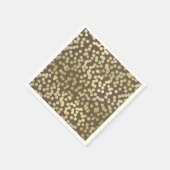 Gold Moderne rustikale Kraft Chic Elegant Trendy Serviette (Ecke)
