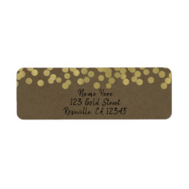 Gold Moderne schicke, rustikale Kraft Chic Wedding