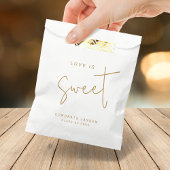 Gold Moderne Script-Liebe ist Sweet Abschluss Geschenktütchen