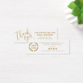 Gold moderne Skript-Logo-Geschäft Vielen Dank einf (Schreibtisch)