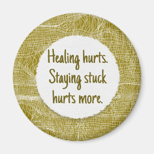 Gold Moderne Textur Custom Phrase Magnet