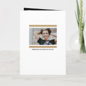 Gold Moderner Block 5-Foto-Abschluss Einladung (Rückseite)