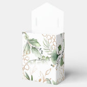 Gold Moderner Eukalyptus Elegant Grün Moss Geschenkschachtel (Geöffnet)