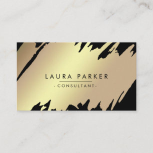 Gold Moderner Spritzer Beruflich Saubere Elegante Visitenkarte
