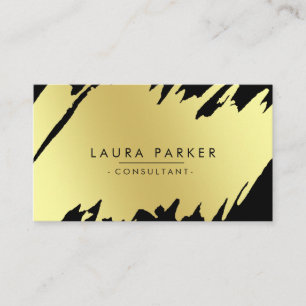 Gold Moderner Spritzer Beruflich Saubere Elegante Visitenkarte