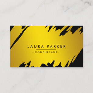 Gold Moderner Spritzer Beruflich Saubere Elegante Visitenkarte