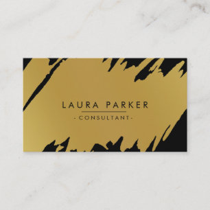 Gold Moderner Spritzer Beruflich Saubere Elegante Visitenkarte