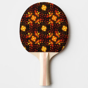 Gold Modernes Boho Elegantes Abstrakte Kunstmuster Tischtennis Schläger
