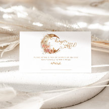 Gold Mond Blumenzettel