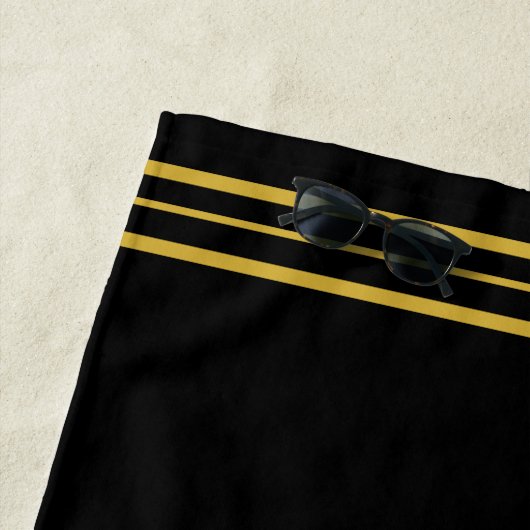 Gold Monogram Beach Handtuch (Beispiel)